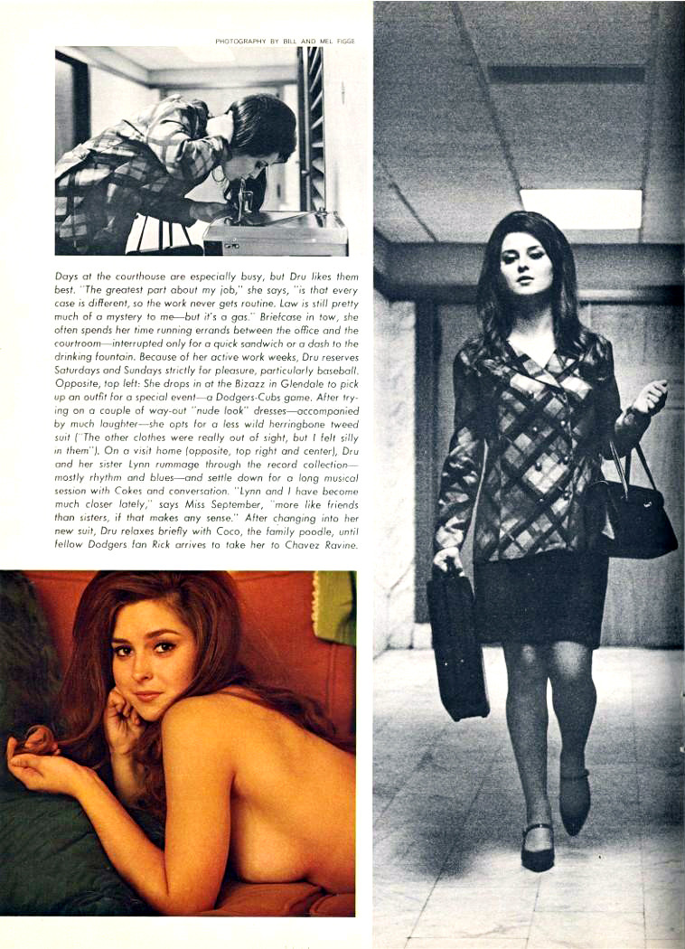 Playboy Playmate Dru Hart in Playmate of the Month pictorial