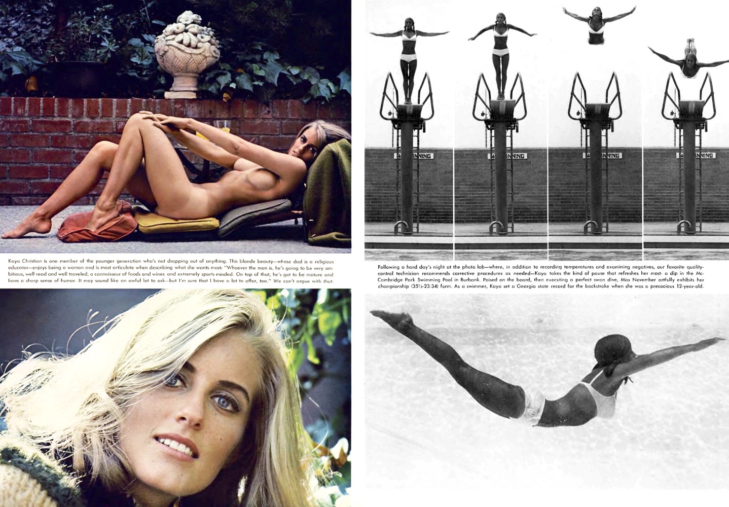 Playboy Playmate Kaya Christian in Playmate of the Month pictorial