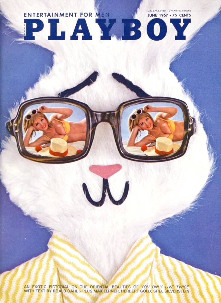 Playboy Playmate Joey Gibson on Playboy cover June 1967