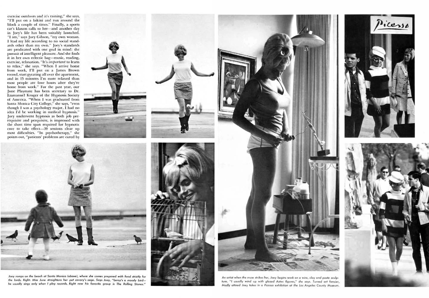 Playboy Playmate Joey Gibson in Playmate of the Month pictorial