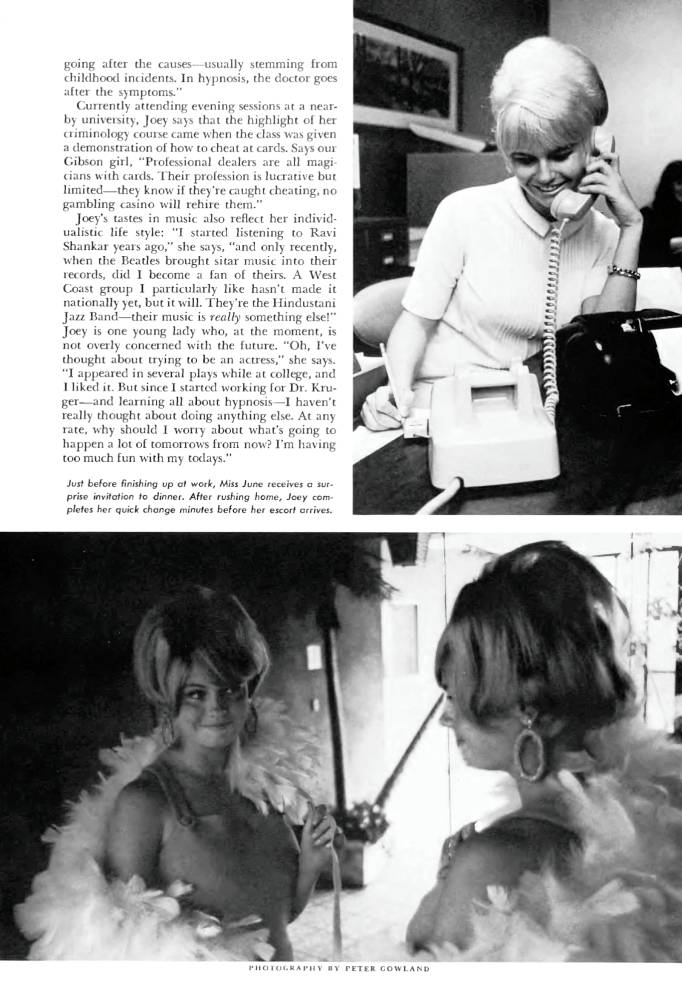 Playboy Playmate Joey Gibson in Playmate of the Month pictorial