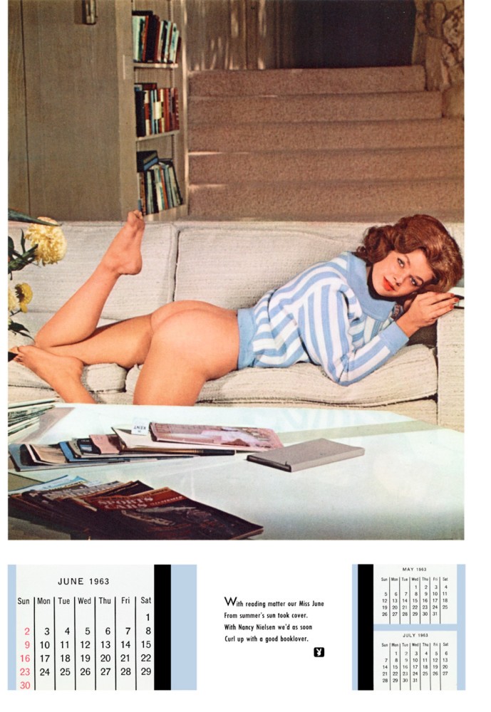 Playboy Playmate Nancy Nielsen in 1963 Playmate Calendar