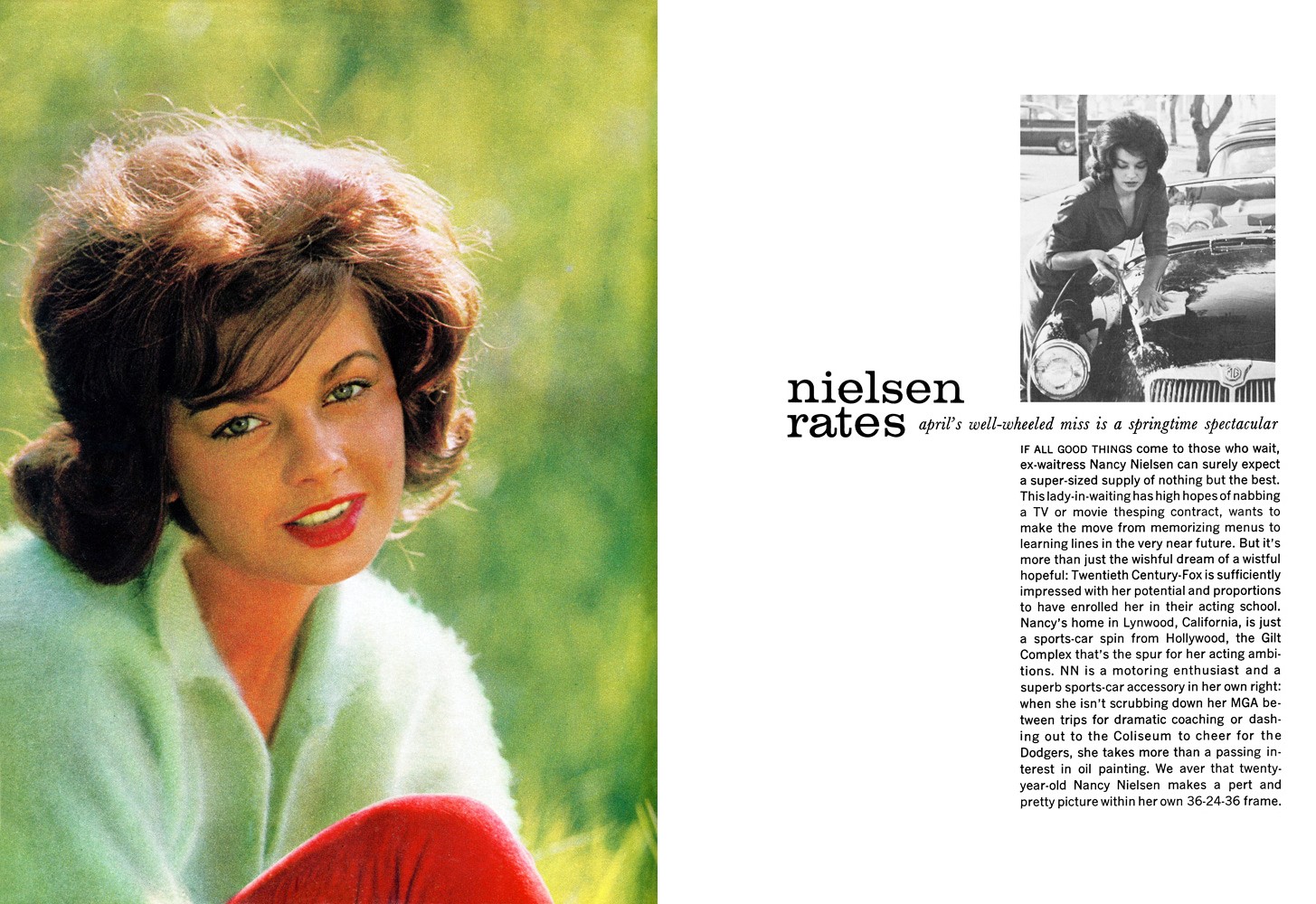 Playboy Playmate Nancy Nielsen in Playmate of the Month pictorial